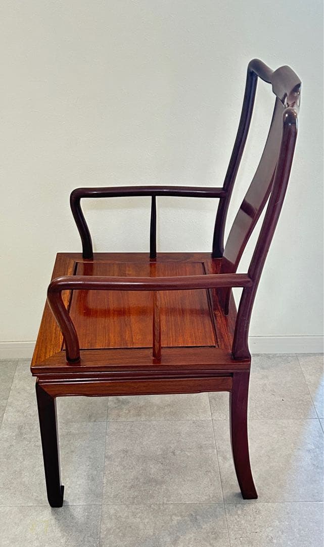 唐木家具 花梨材 肘掛け付きチェア 中国家具 椅子