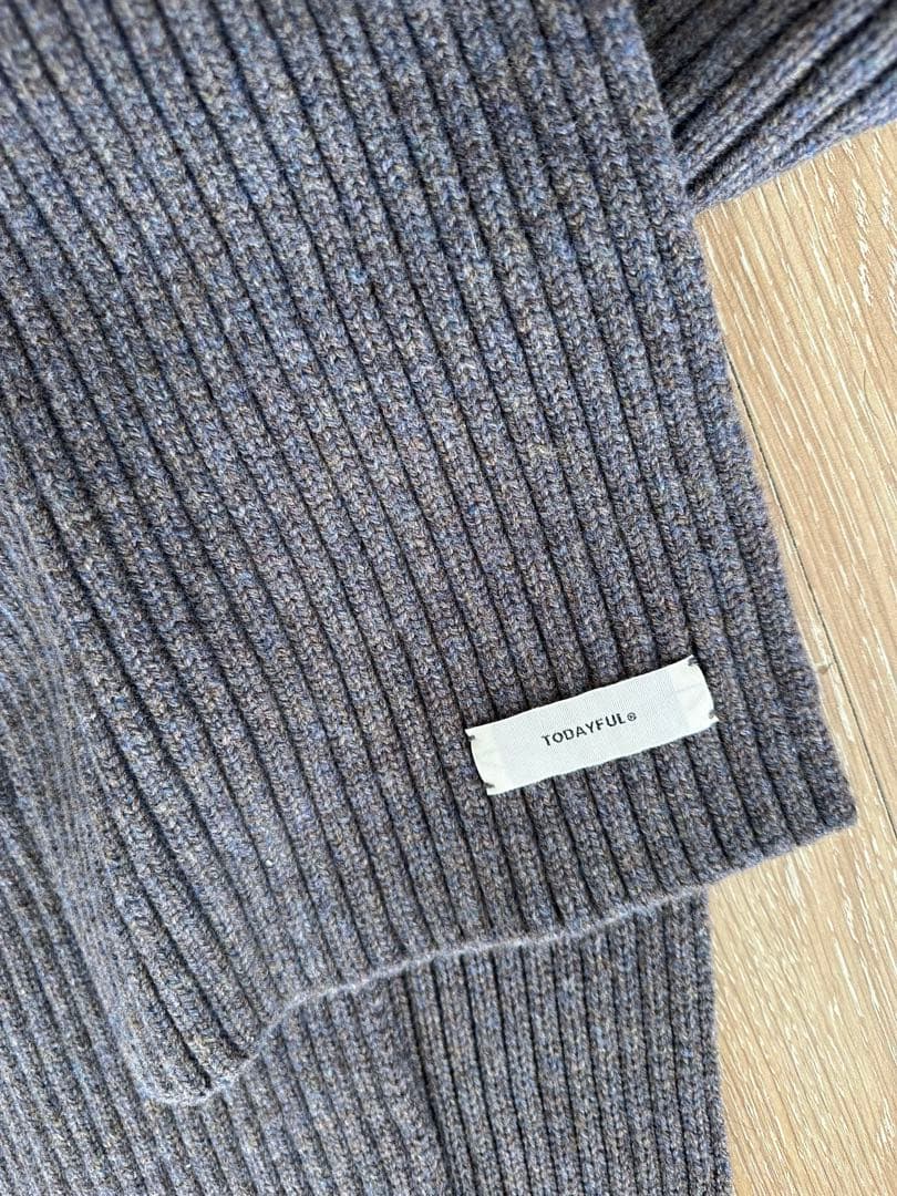 TODAYFUL Wool Rib Stoleウールリブストール