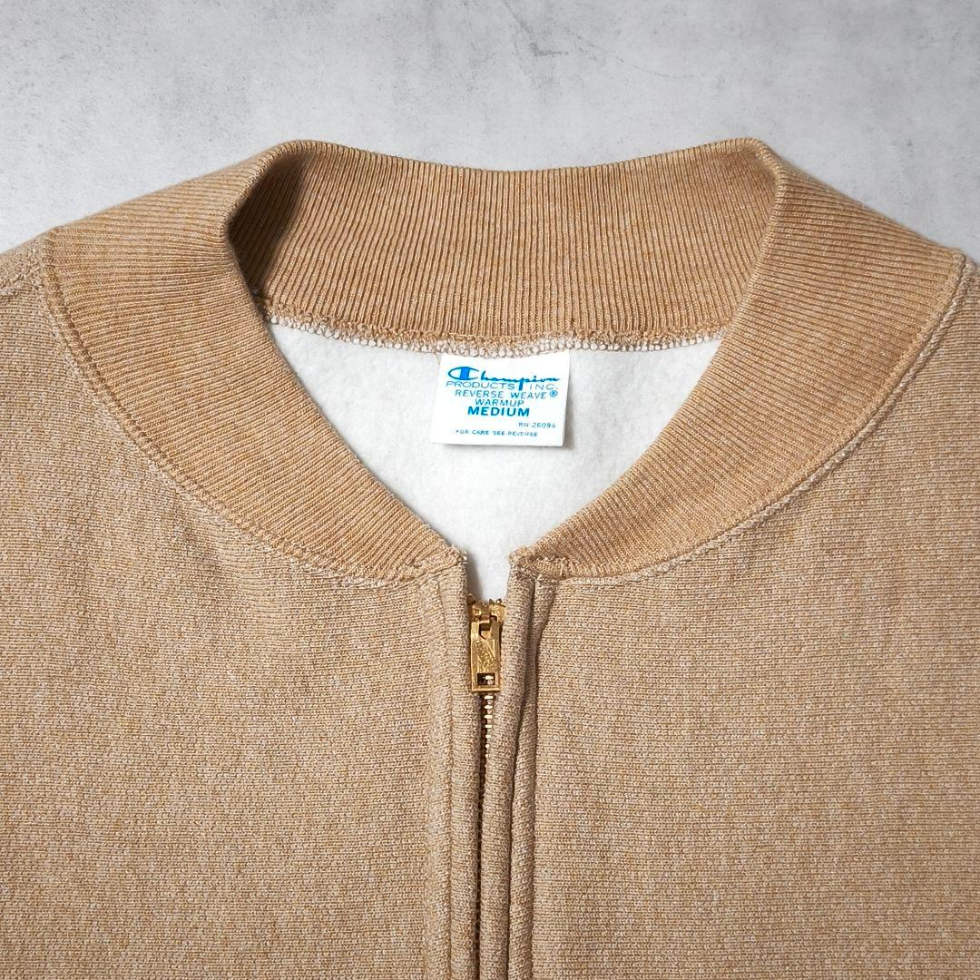 FRAMeWORK Champion 別注 ハーフジップ スウェット ベージュ