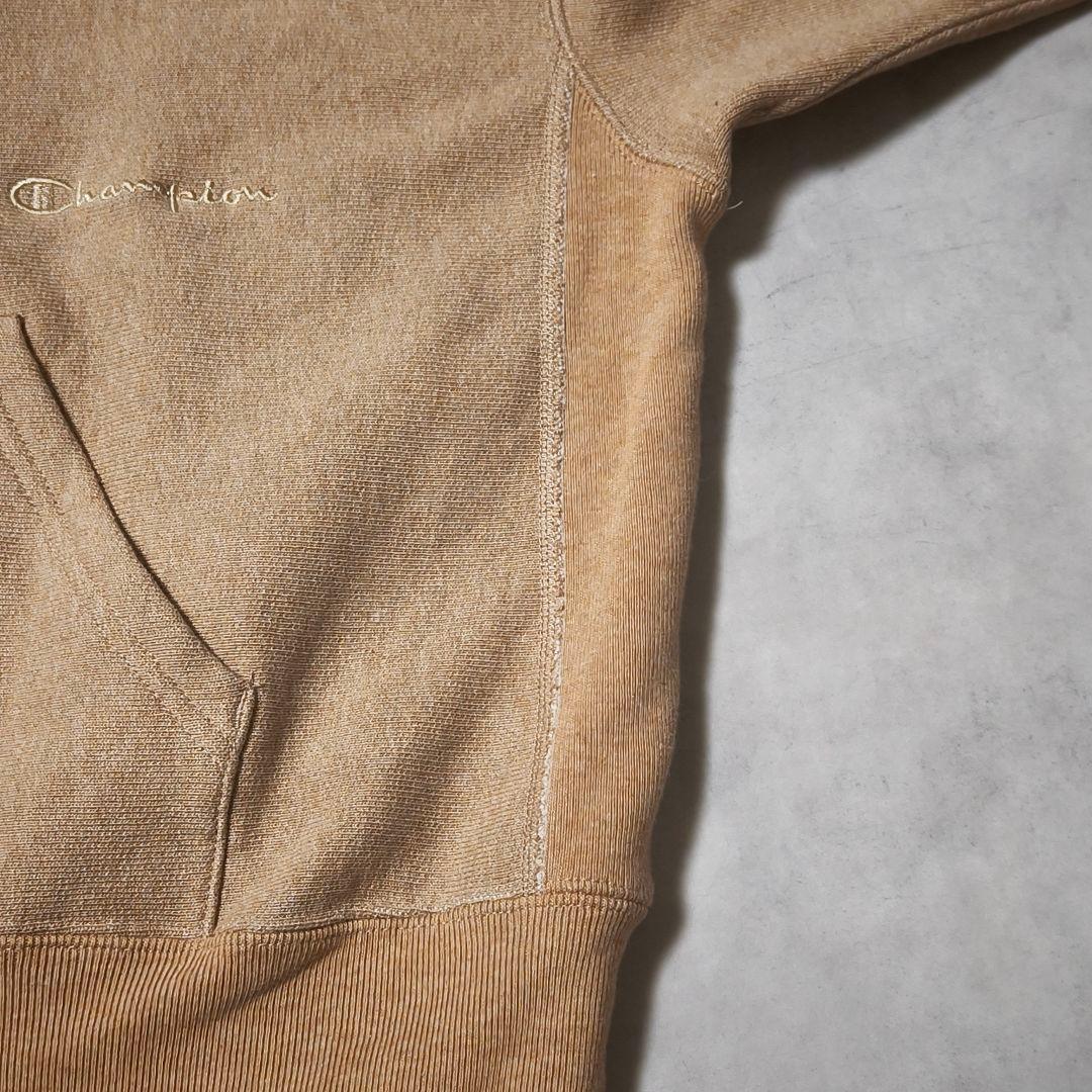 FRAMeWORK Champion 別注 ハーフジップ スウェット ベージュ