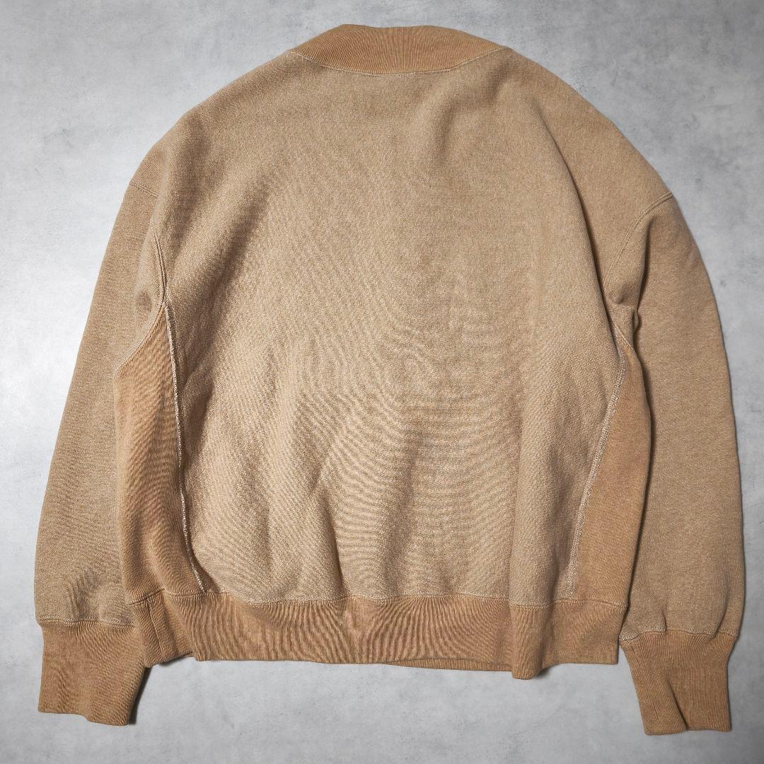 FRAMeWORK Champion 別注 ハーフジップ スウェット ベージュ