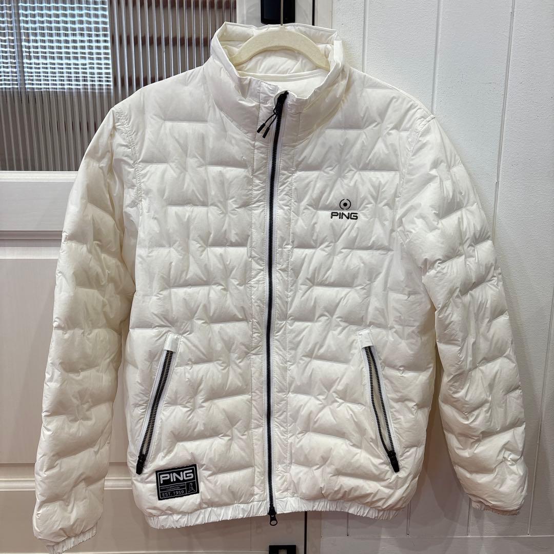 PING ピン　ゴルフウェア　フルジップ　ダウンブルゾン Mサイズ　ホワイト