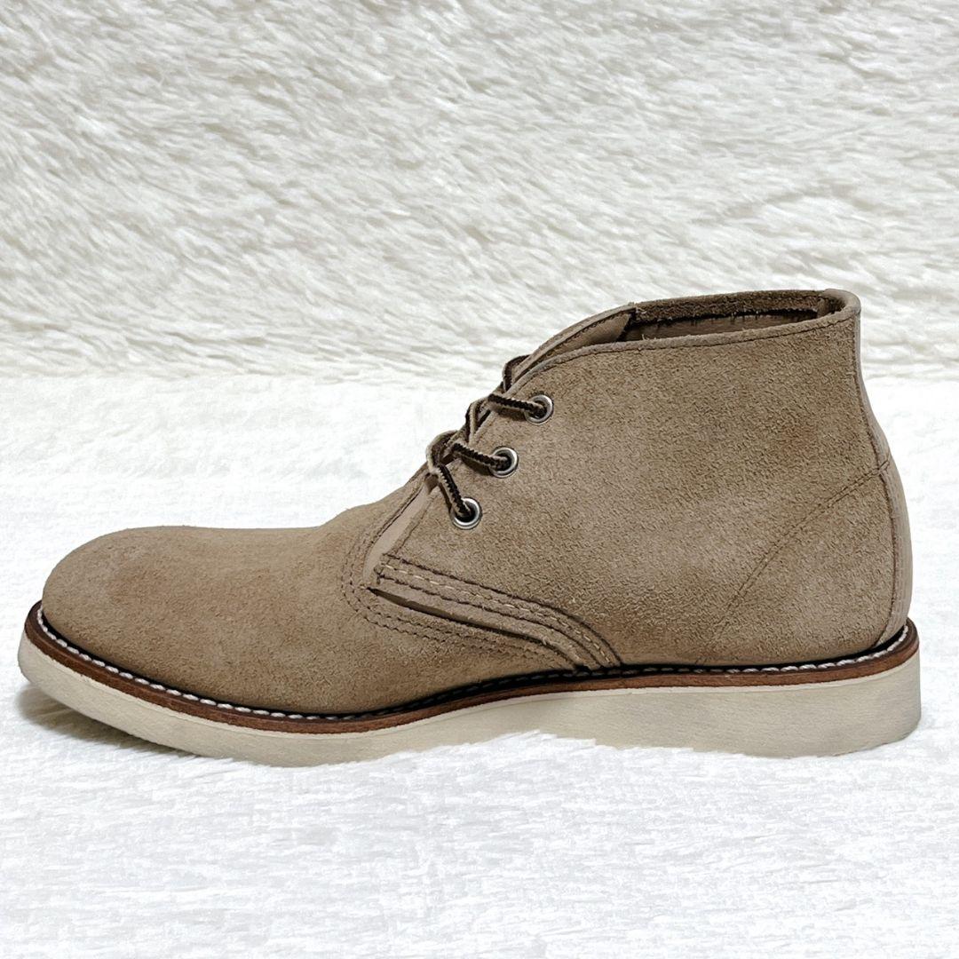【極美品】レッドウィング 3143 ワークチャッカブーツ スエード 26cm