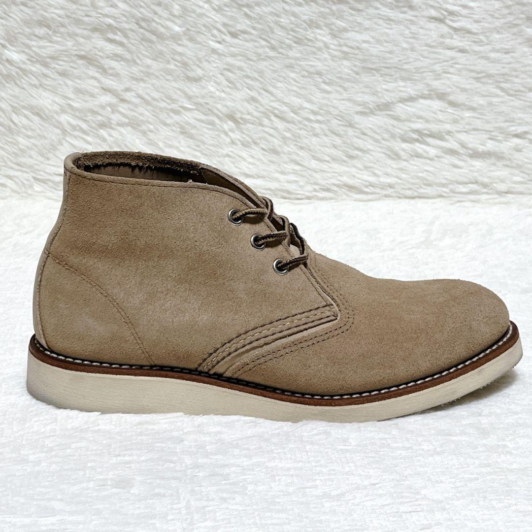 【極美品】レッドウィング 3143 ワークチャッカブーツ スエード 26cm