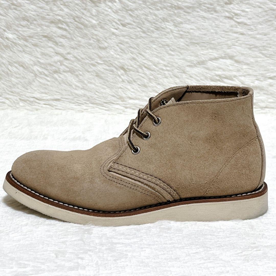 【極美品】レッドウィング 3143 ワークチャッカブーツ スエード 26cm