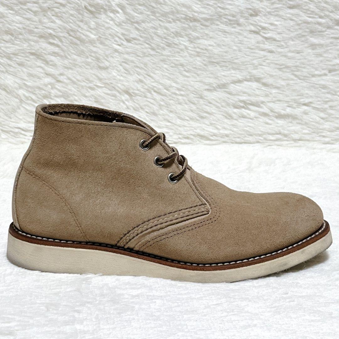 【極美品】レッドウィング 3143 ワークチャッカブーツ スエード 26cm