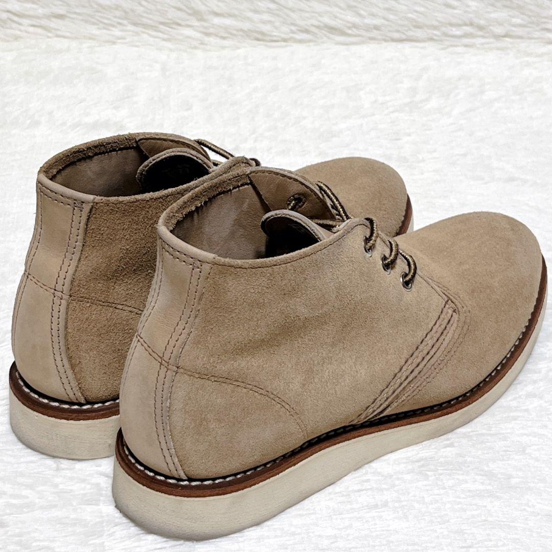 【極美品】レッドウィング 3143 ワークチャッカブーツ スエード 26cm