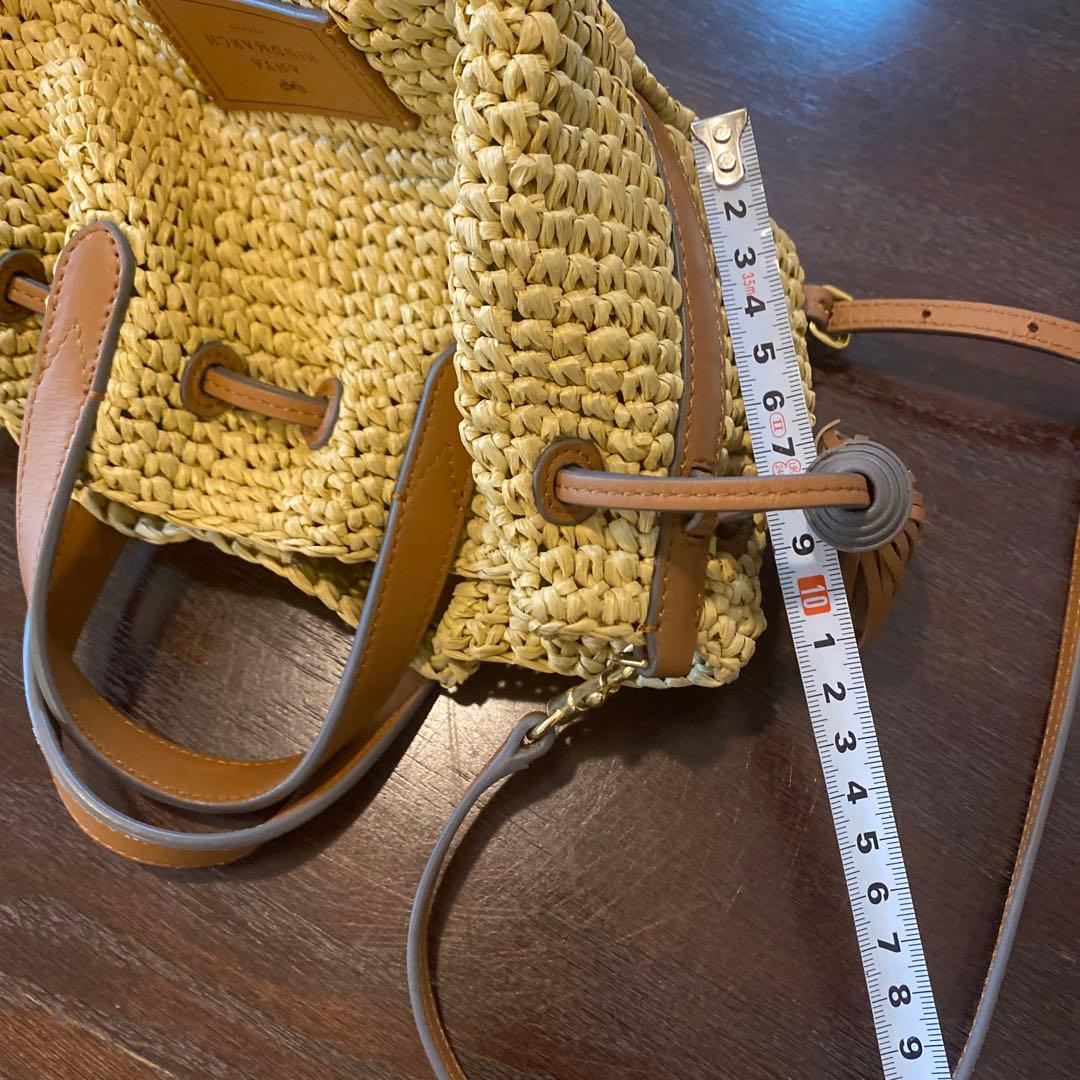 ANYA HINDMARCH ベージュ かごバッグ美品