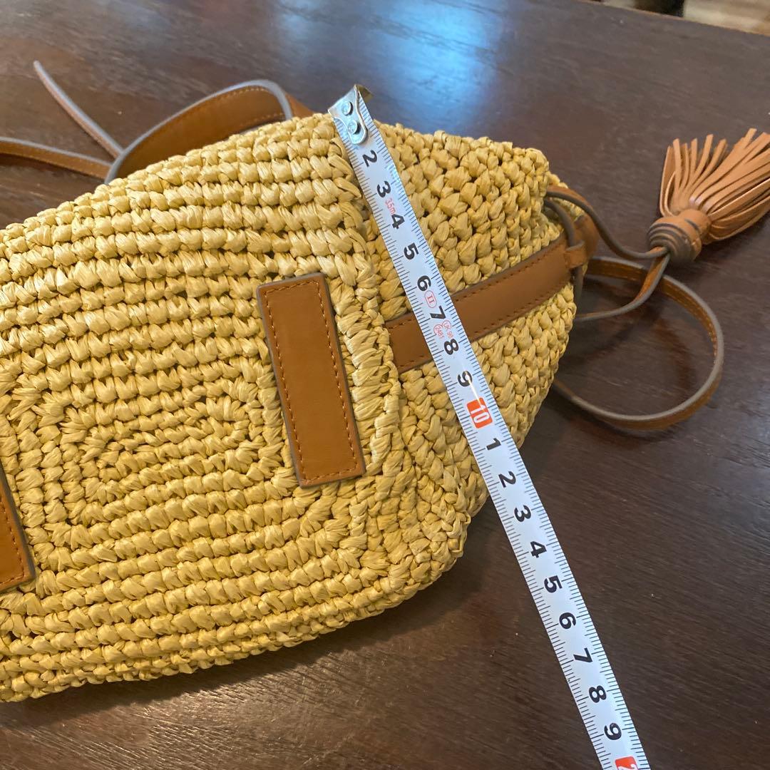 ANYA HINDMARCH ベージュ かごバッグ美品