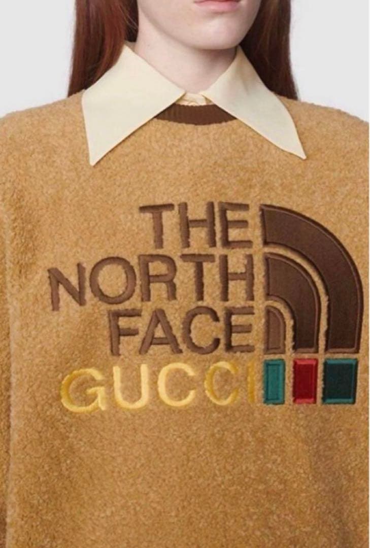 【新品】グッチ×ノースフェイス　フリース　トレーナー