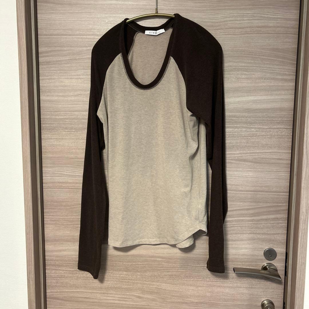 ETRE TOKYO 25AW ソフトフライスラグランロンTee ブラウン