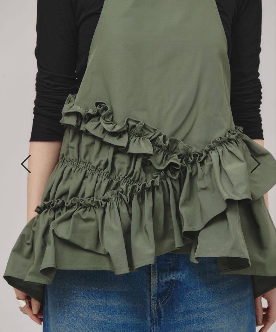 【新品】カレンソロジー　オックスギャザートップス　ブラック