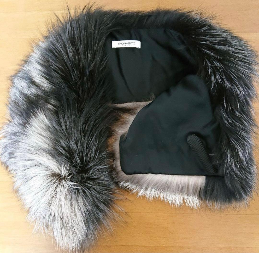 モラビト豪華フォックスファーマフラー