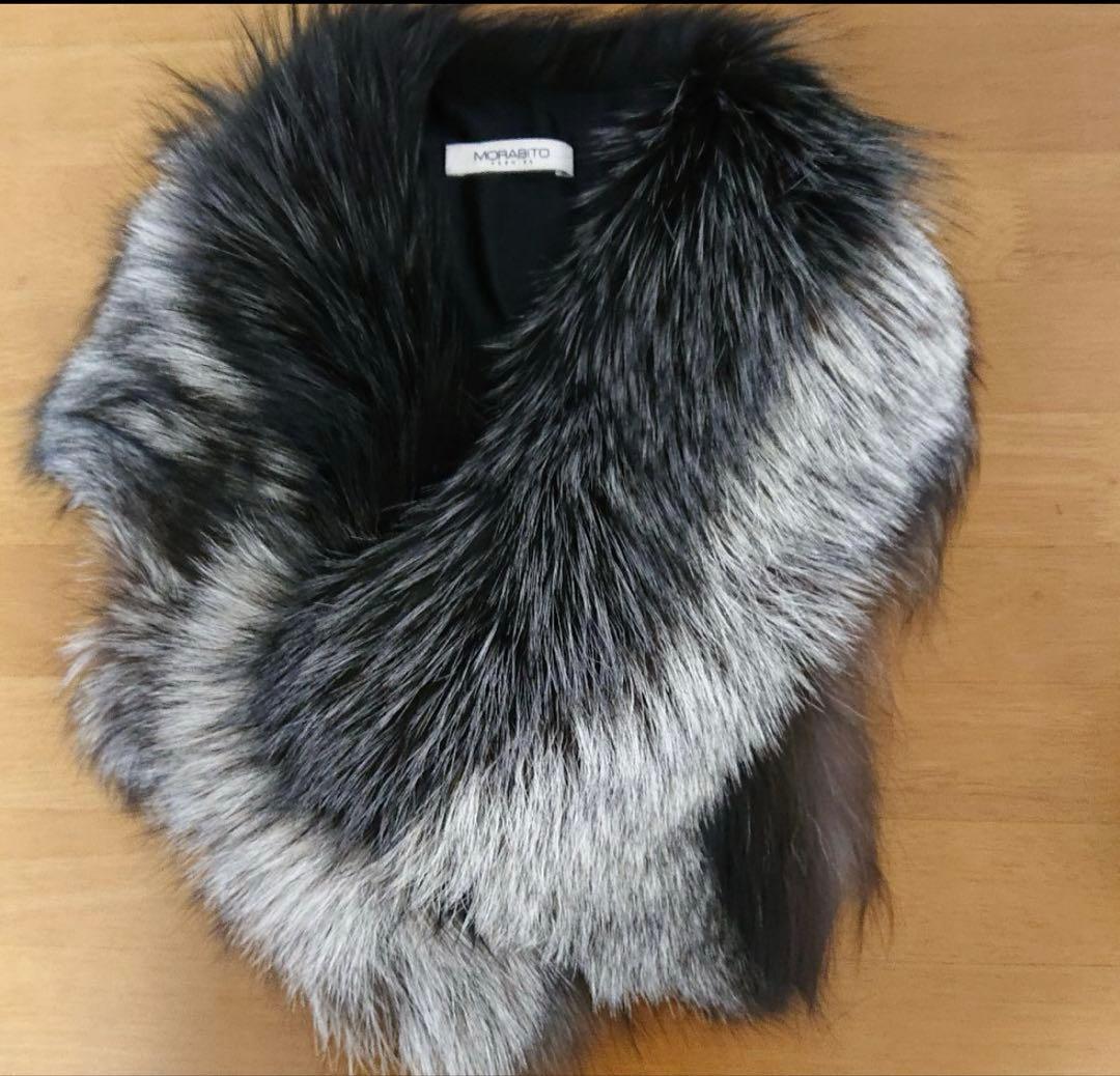 モラビト豪華フォックスファーマフラー