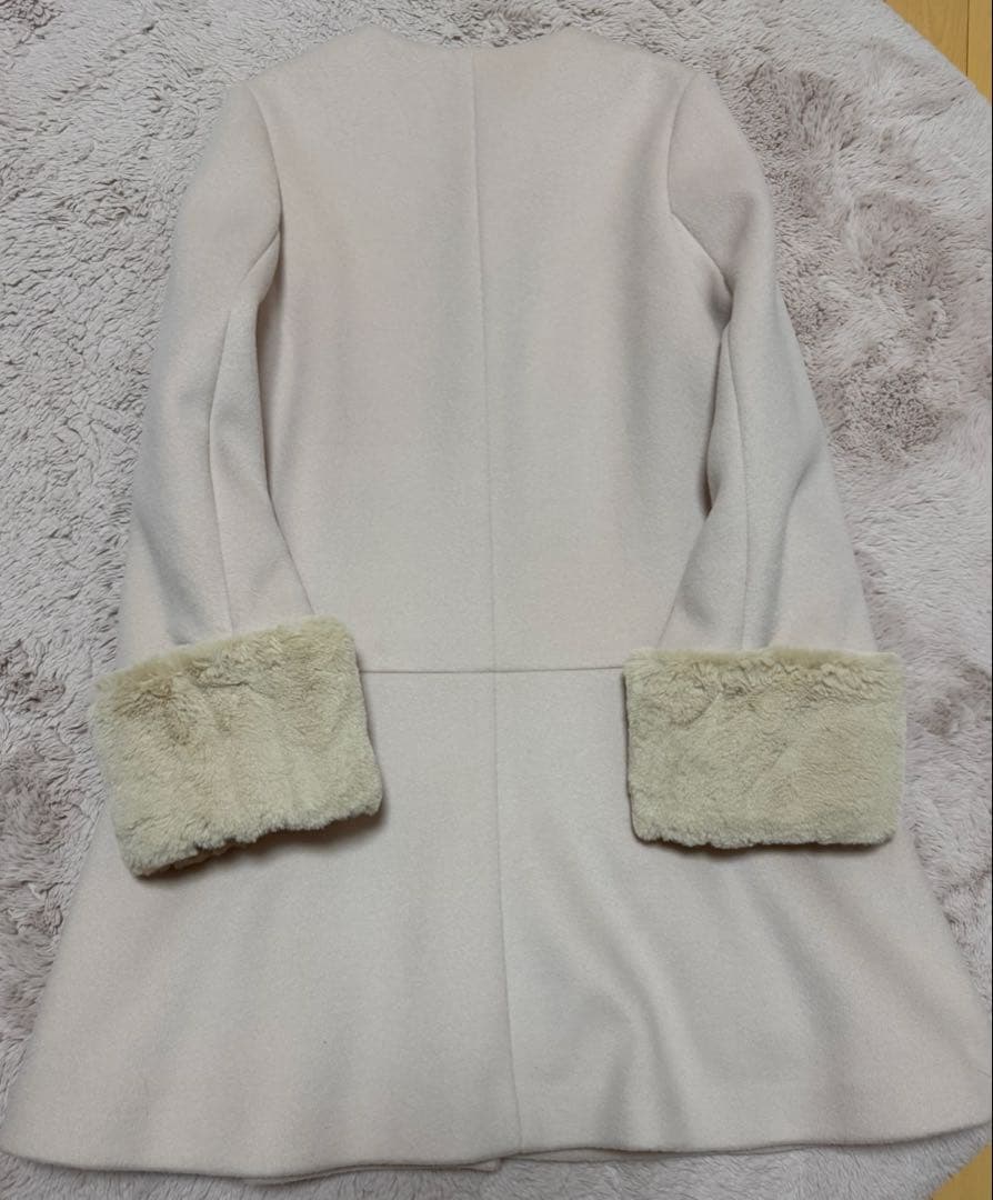 さえこさんコート snidel スナイデル　ビジューブローチaラインコート