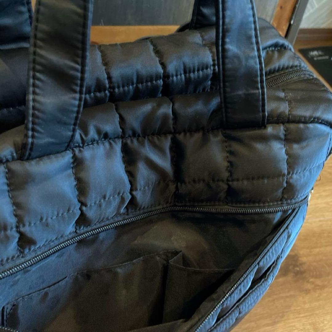 キャリーケース装着可能キルティングボストンバック2wayショルダートラベルポーチ