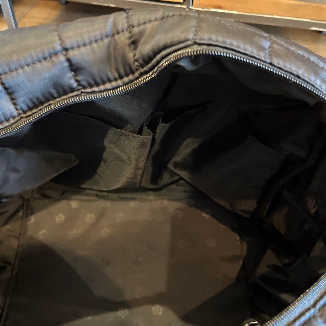 キャリーケース装着可能キルティングボストンバック2wayショルダートラベルポーチ