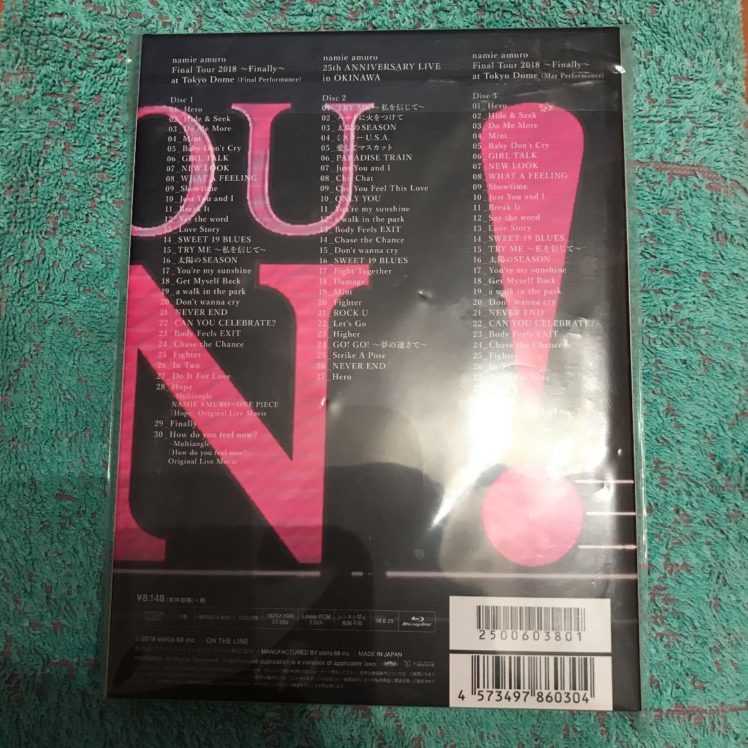 安室奈美恵 Final Tour 2018 Finally Blu-ray 3枚