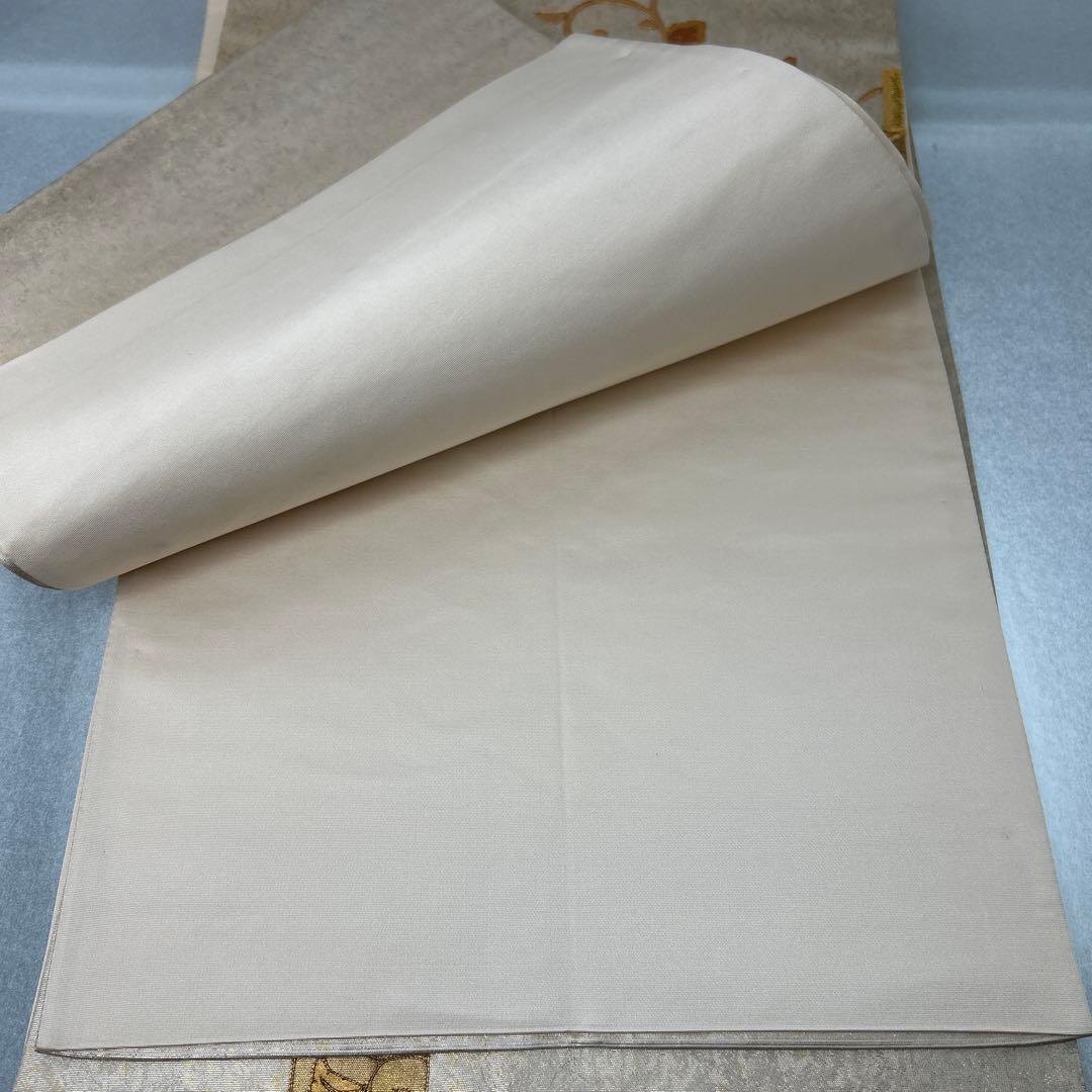 金色系 刺繍入り 太鼓柄袋帯0105