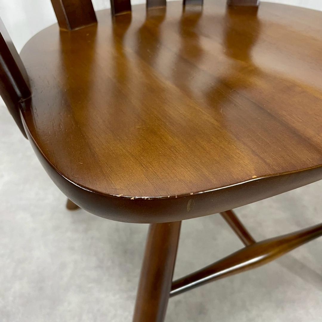 カリモク家具 回転式 アームチェア ダイニングチェア 無垢材 国産家具 A