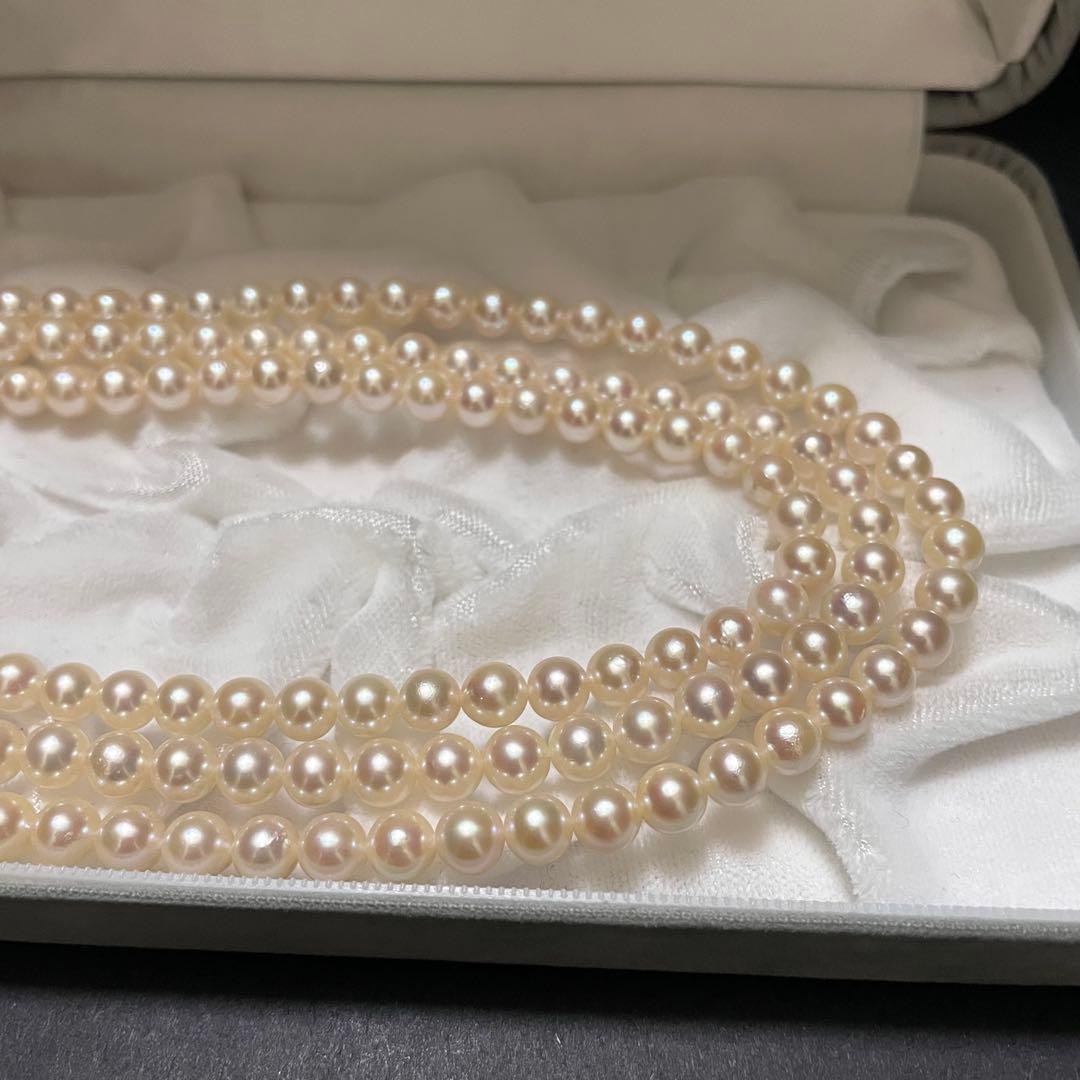 【超ロング✨あこや本真珠】 ネックレス パール 3連 2連 ベビーパール アコヤ
