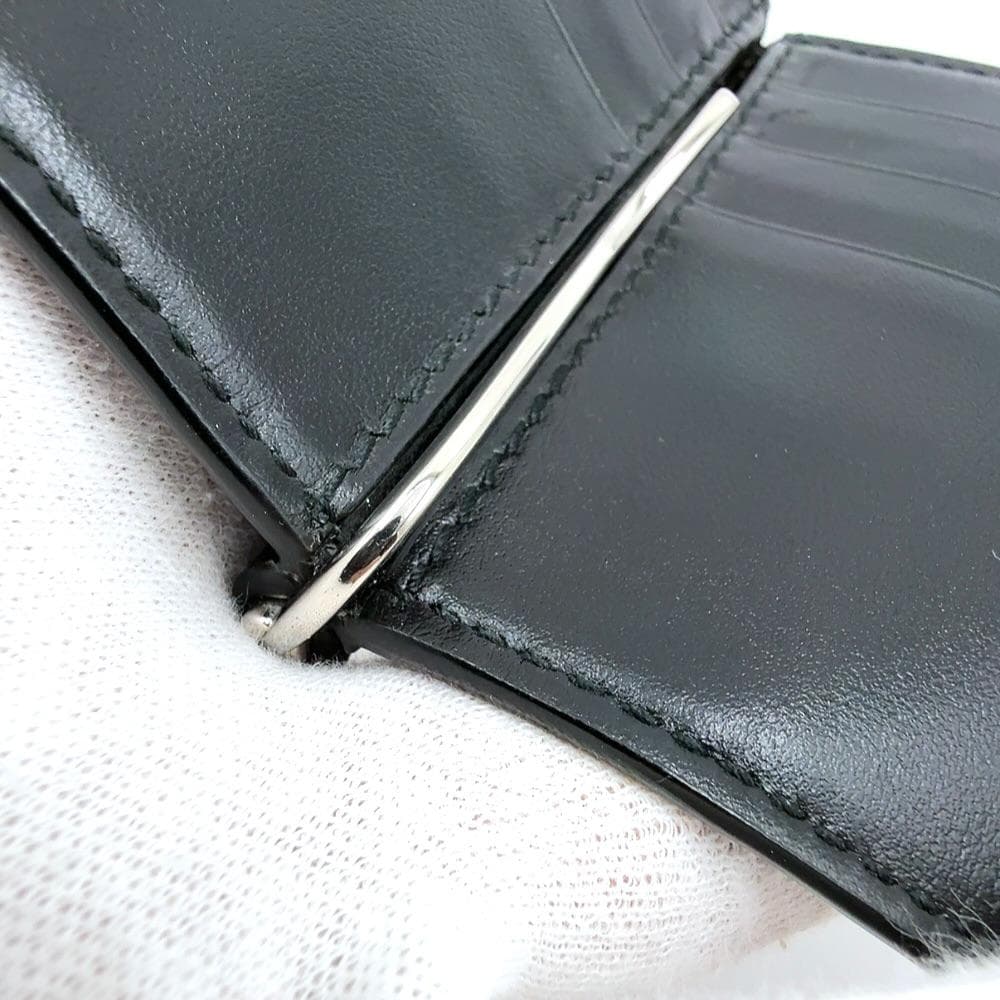 ◇グッチ◇レザー/GGエンボス/二つ折り/マネークリップ/676656