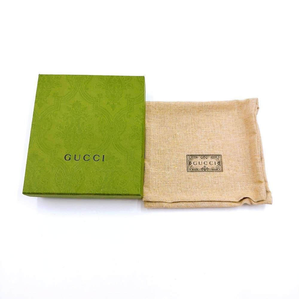 ◇グッチ◇レザー/GGエンボス/二つ折り/マネークリップ/676656