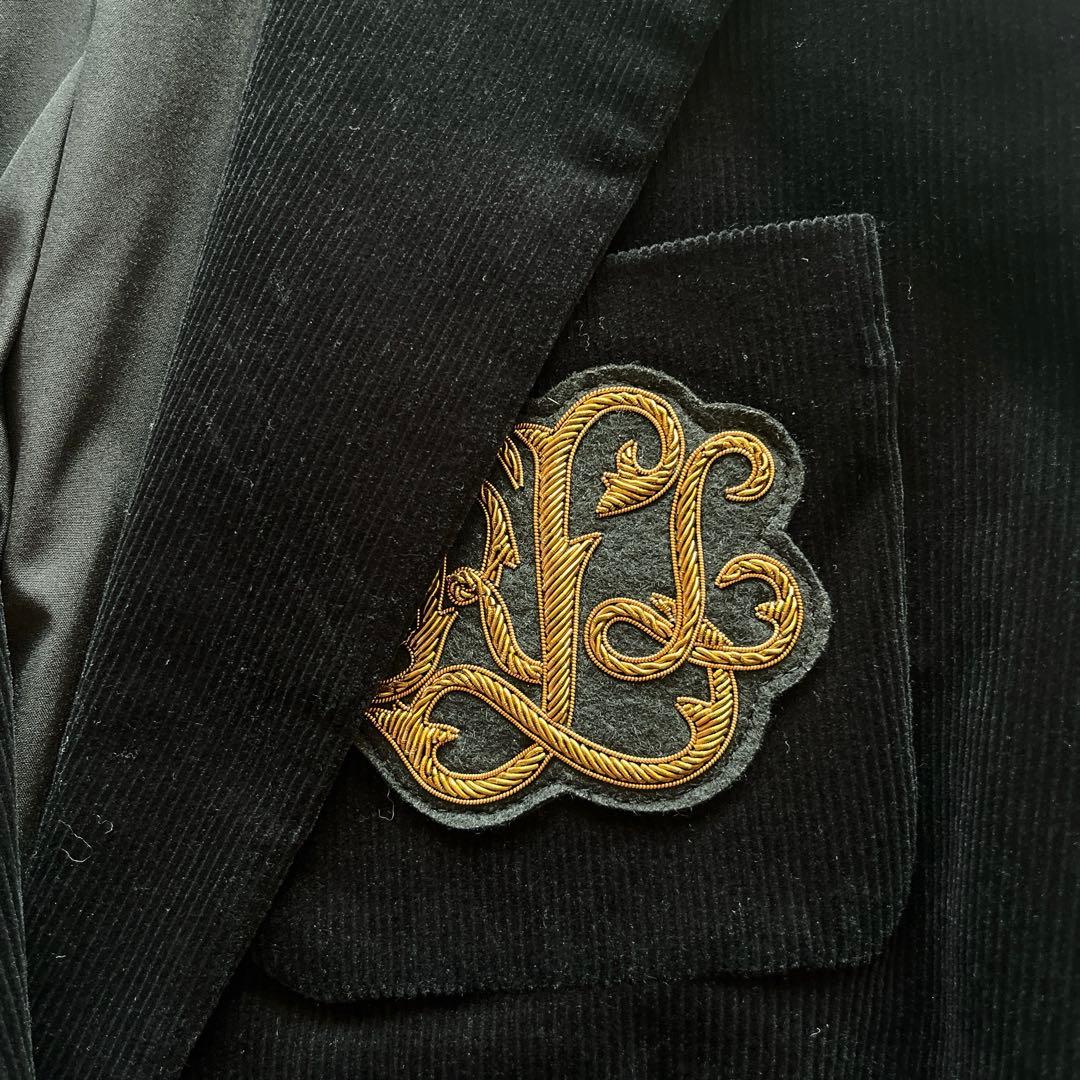 極美品　ローレンラルフローレン　エンブレムワッペン　コーデュロイ　ジャケット