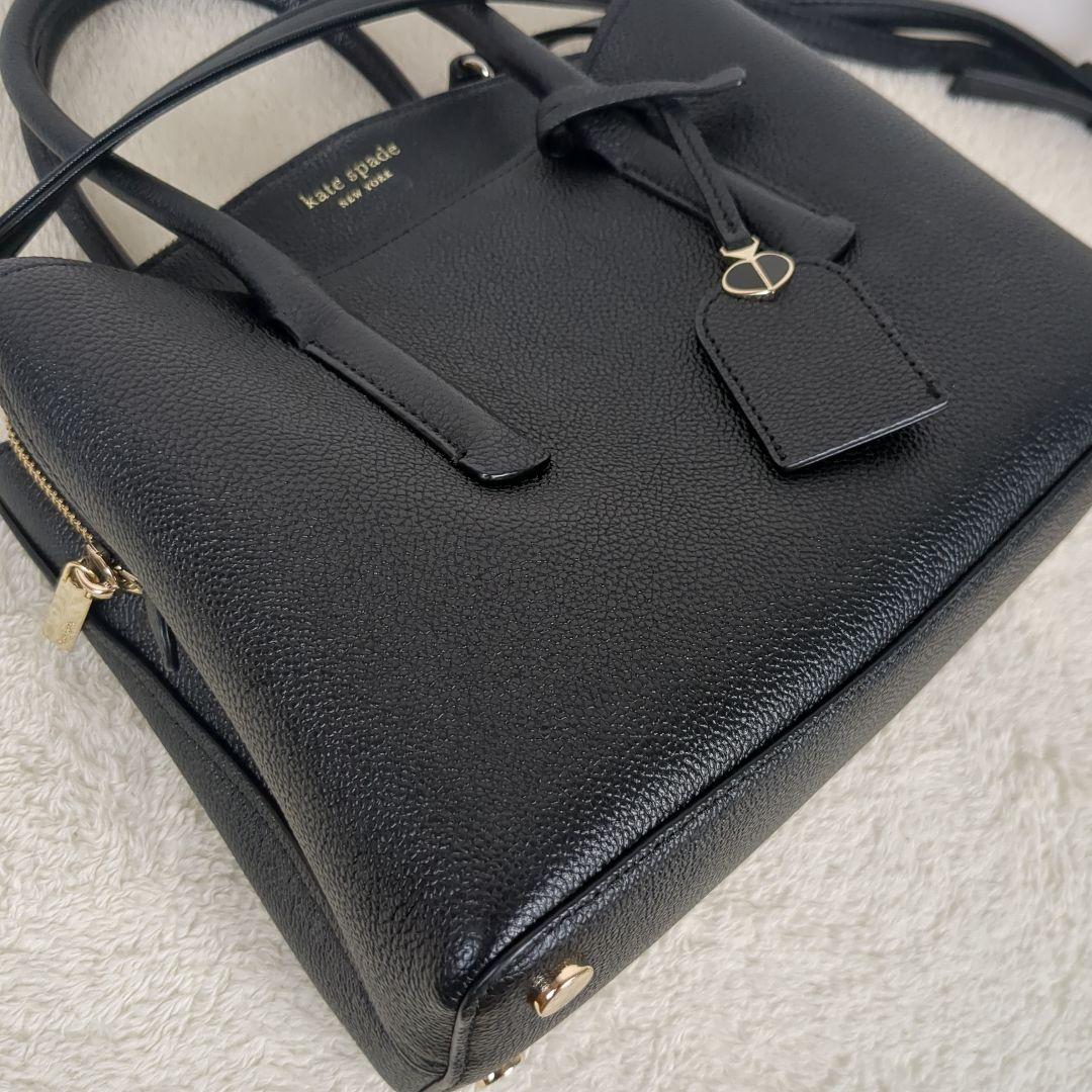 【美品】kate spade ケイトスペード　マルゴー　2way　レザー　黒