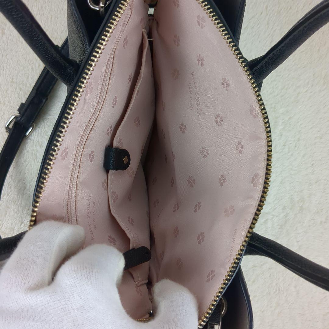 【美品】kate spade ケイトスペード　マルゴー　2way　レザー　黒