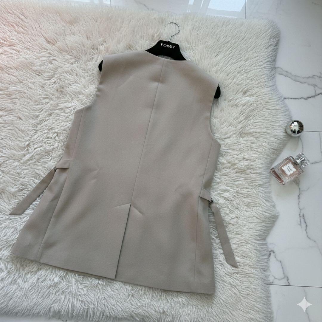 美品✨ソージュ SOEJU ソフトオックスノーカラージレ ベスト ベージュ