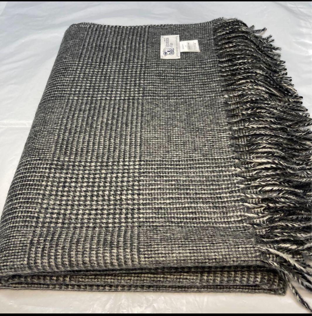極美品 ジョンストンズ カシミヤ100％ 大判ストール グレー 国内正規品