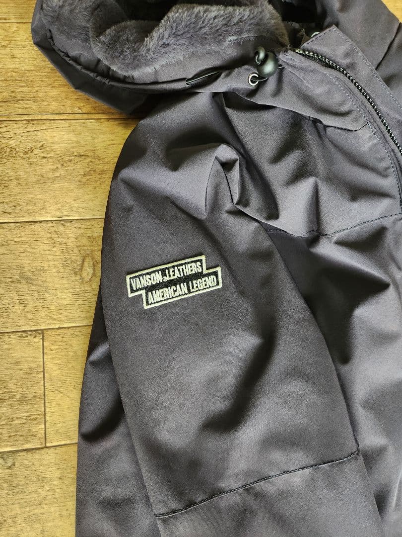 バンソン vanson フーディージャケットSVS2506W 　グレー　XL