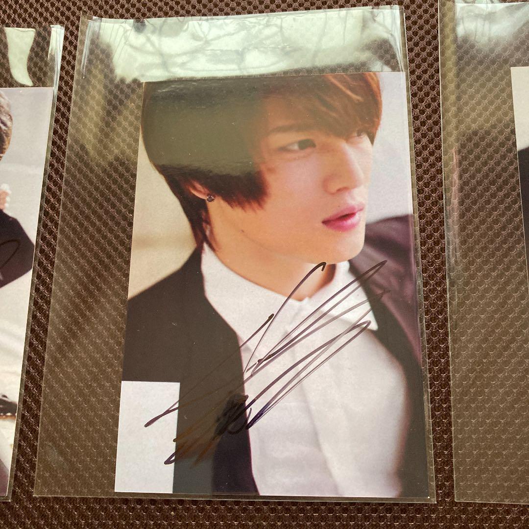 レア！　東方神起　直筆サイン入り　生写真