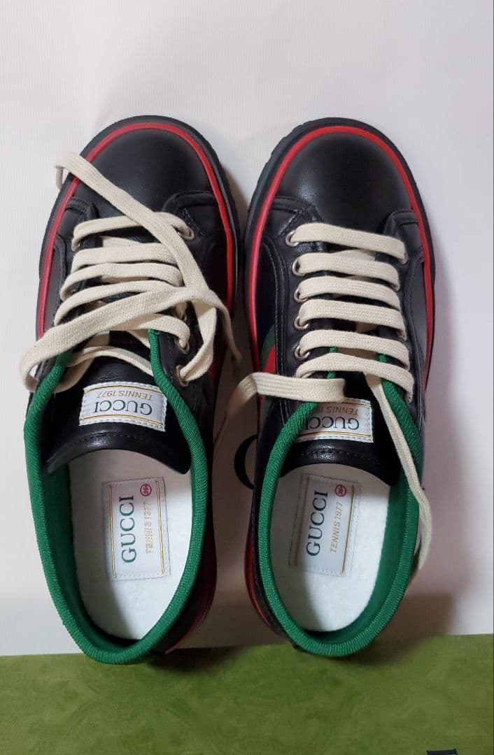 ✨️新品✨️ GUCCI テニス スニーカー ブラック レザー 35.5