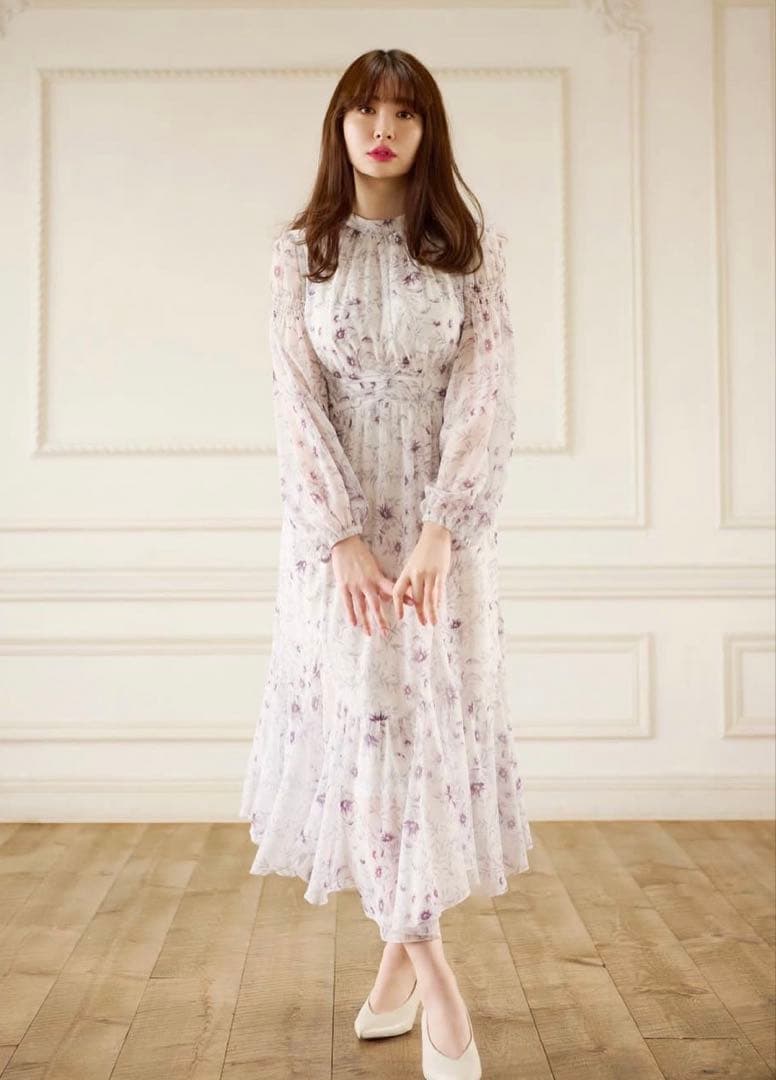ワンピース Spring Flower Field Dress herlipto