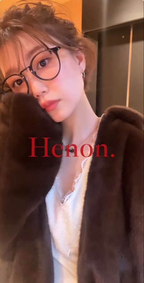 Henon. ヘノン　ECO FUR BLOUSON エコファーブルゾン　今期