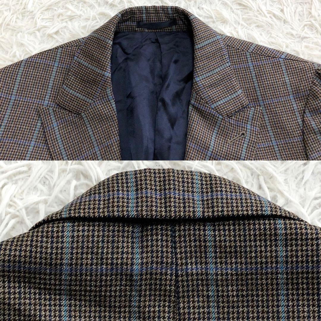 極美品✨ガブリエレパジーニ 3ピース スーツ ペンチェック ブラウン系 48