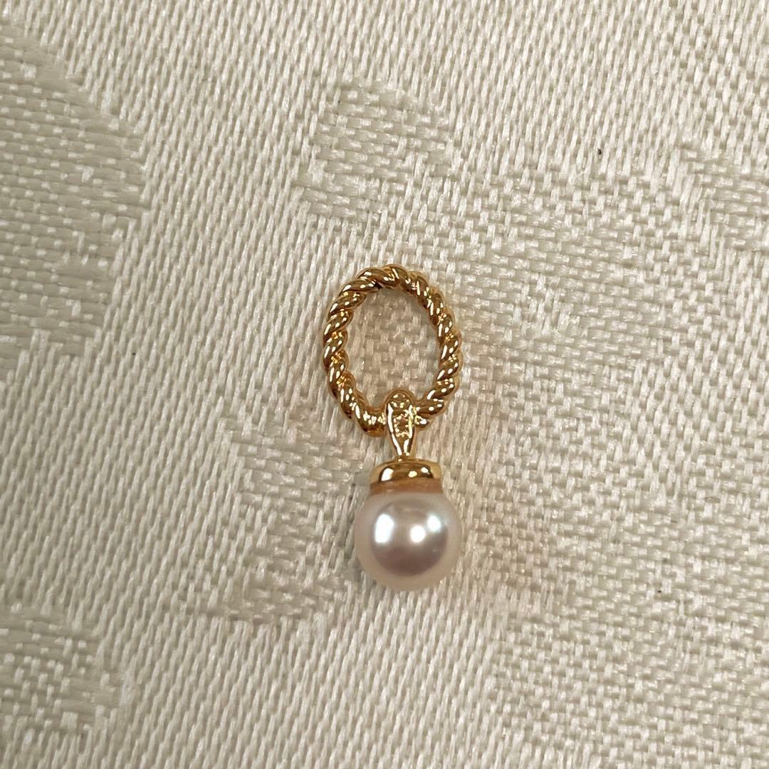 TASAKI タサキ チャーム K18 ペンダントトップ パール