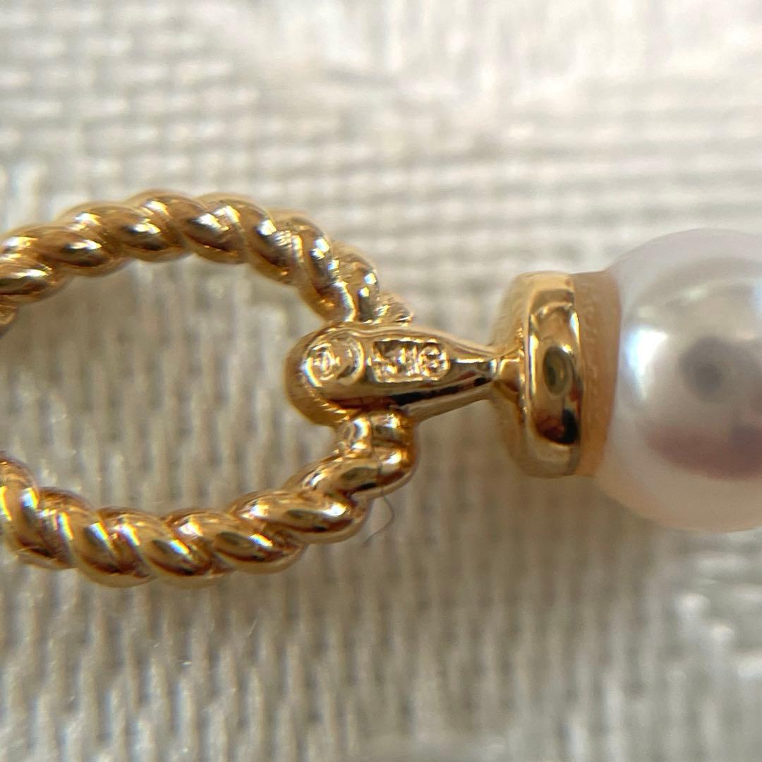 TASAKI タサキ チャーム K18 ペンダントトップ パール