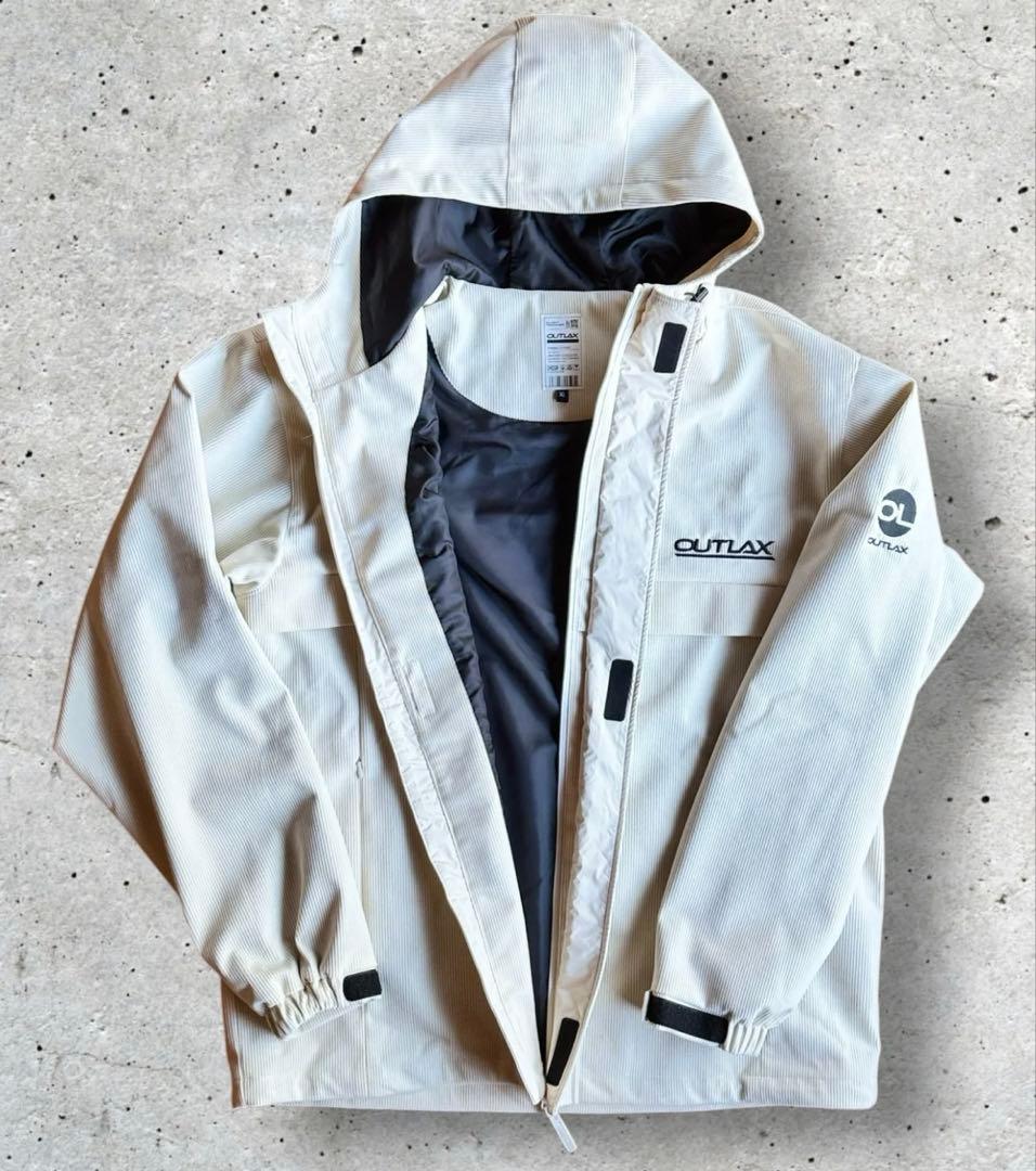 OUTLAX コーデュロイ フルジップ パンツ L