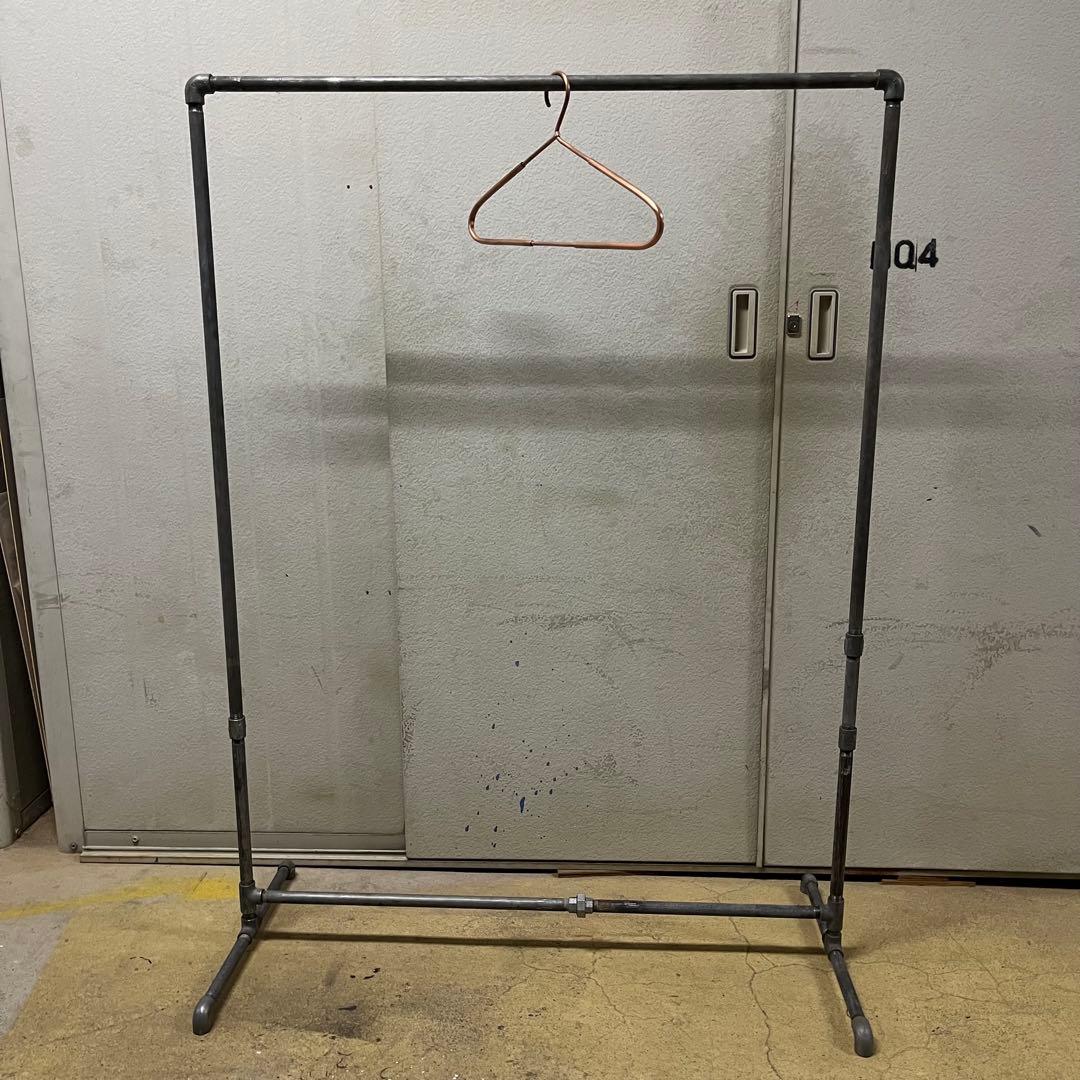 ガス管ハンガーラック【部分光沢仕様】　インダストリアル