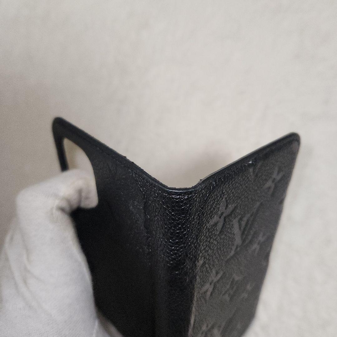 ルイヴィトン モノグラム アンプラント iPhone11 手帳型ケース ブラック