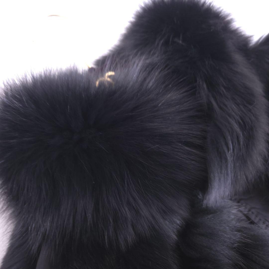 極美品 イタリヤ 高級 フォックスファーコート リバーシブル XL 大きいサイズ