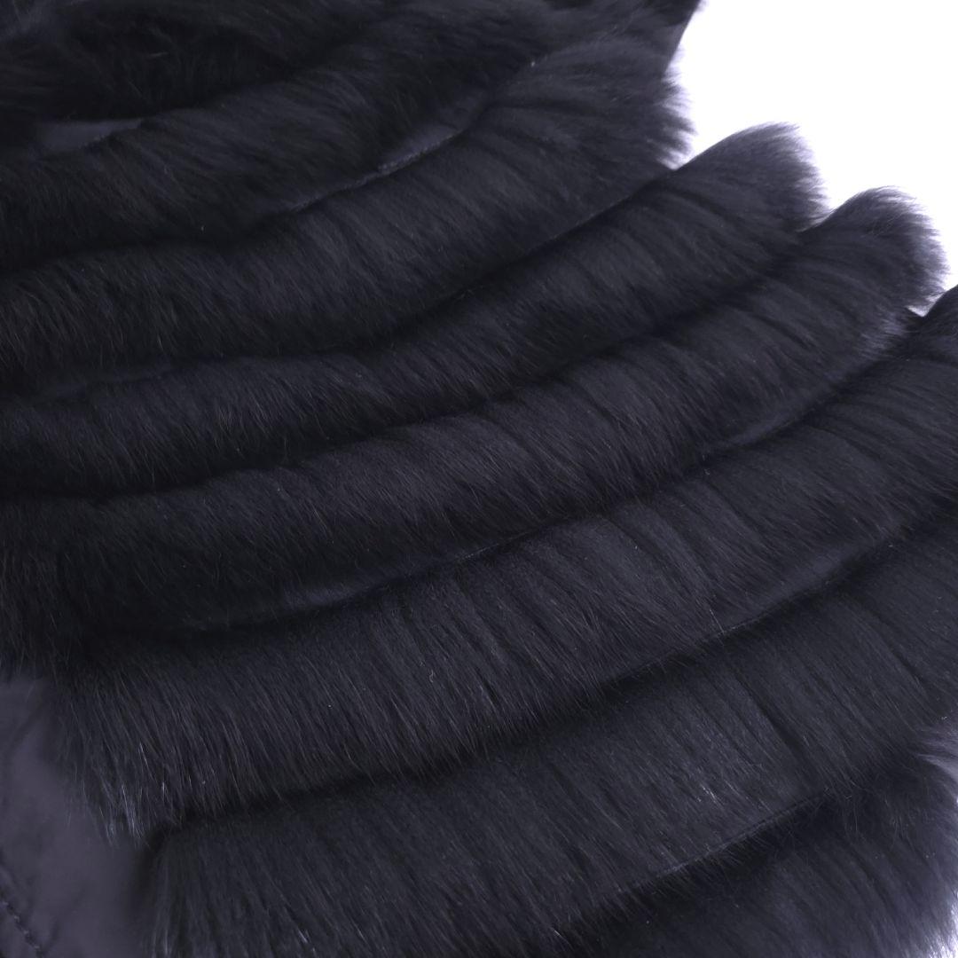 極美品 イタリヤ 高級 フォックスファーコート リバーシブル XL 大きいサイズ