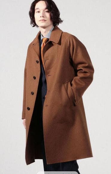 14.3万トゥモローランドPILGRIM COLOMBO生地 カシミヤ混コート