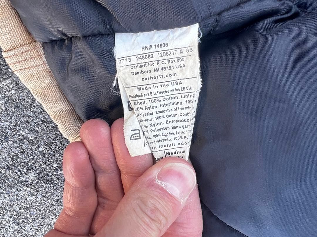 カーハート(CARHARTT) トラディショナルコート DUCK Mサイズ