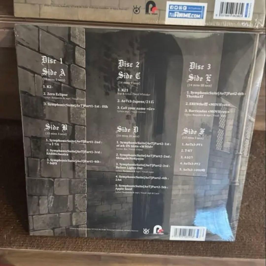 進撃の巨人 サントラ season 1～3せード アナログ盤 全部未開封