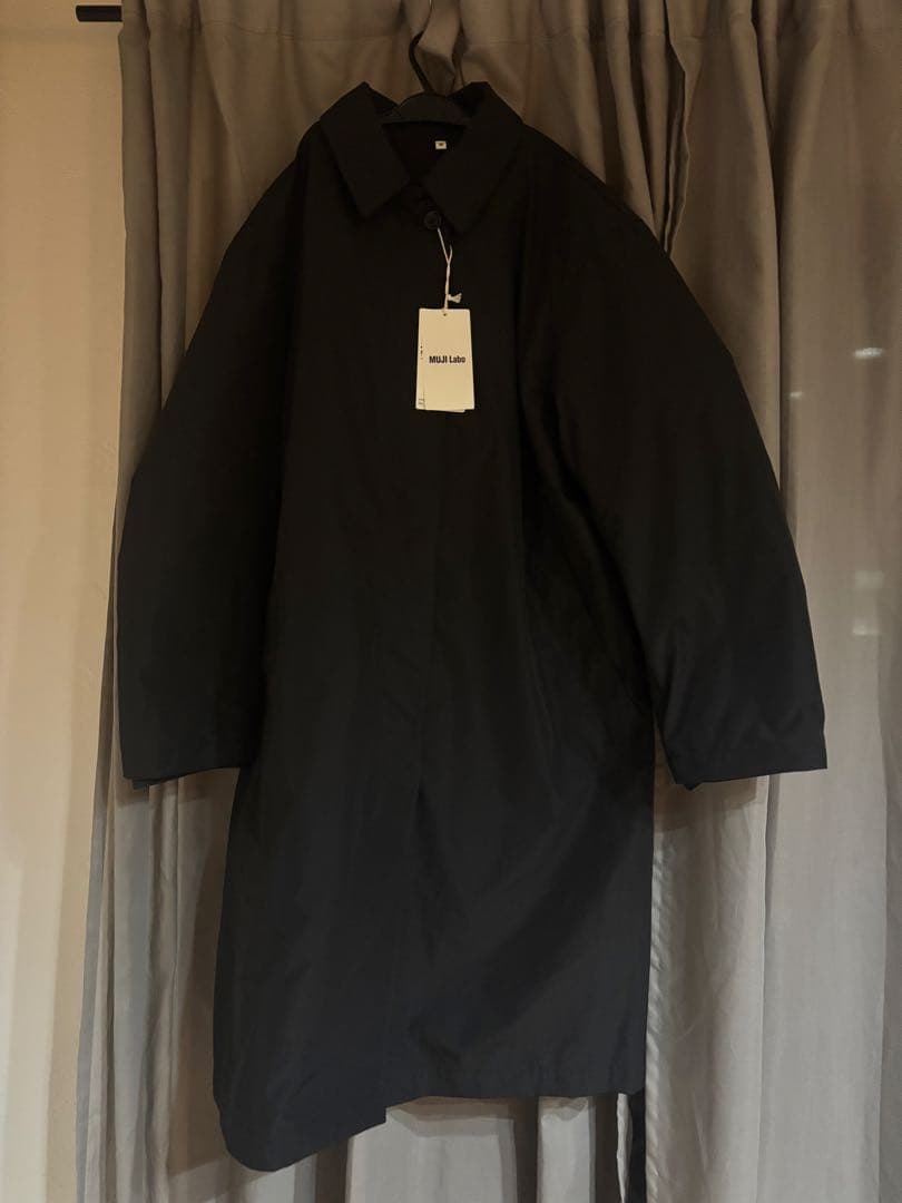 MUJILabo ダウンライナー付き撥水ステンカラーコート婦人Ｍ・黒