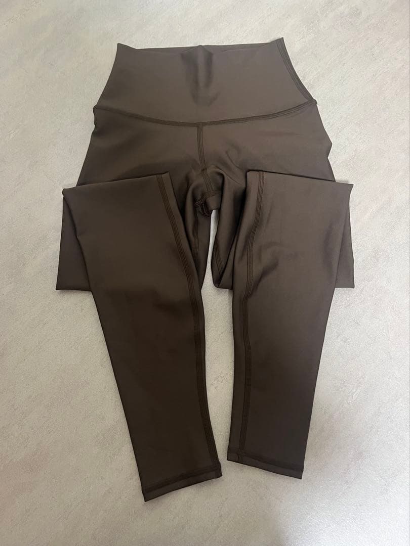 alo ヨガパンツ ブラウン XXSアロールルレモンレギンスヨガウエアピラティス